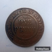 1933 Australian One Penny Coin - Image 2