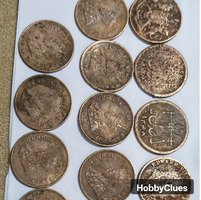 1905 & 1941  16 coin anna india