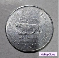 2 RUPEES Coin 1935-2010 RBI India