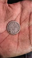 1912 British India 1/4 Rupee Coin - King George V