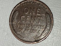 1940 US Wheat Penny One Cent Coin - Image 2