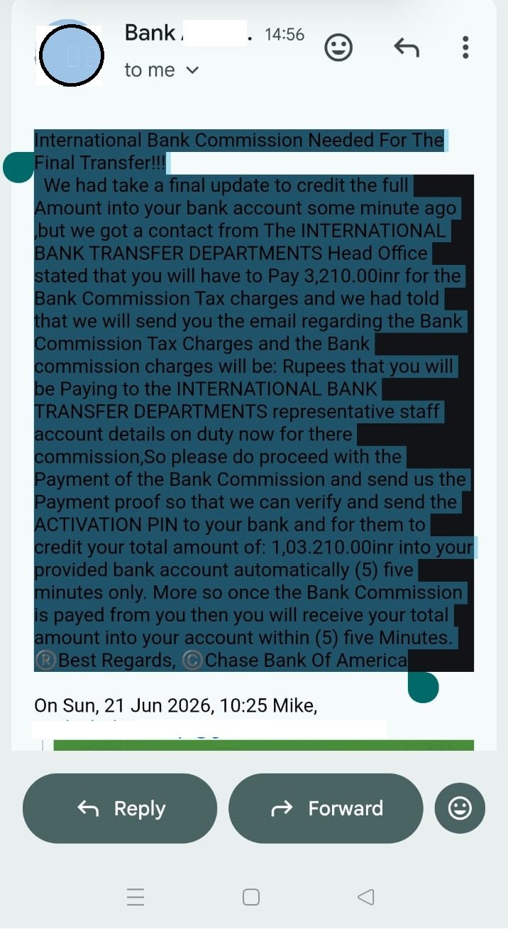 Fake Bank Email
